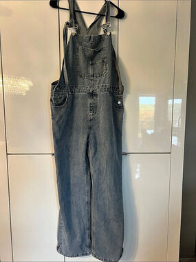 Denim Overalls Blue XL